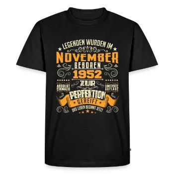 Im November 1952 geboren - T-shirt Premium bio Homme - noir - Devant - Nico (187cm)
