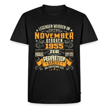 Im November 1955 geboren - T-shirt Premium bio Homme - noir - Devant - Nico (187cm)