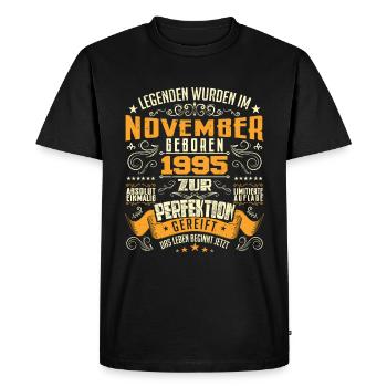Im November 1995 geboren - T-shirt Premium bio Homme - noir - Devant - Nico (187cm)
