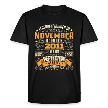 Im November 2011 geboren - T-shirt Premium bio Homme - noir - Devant - Nico (187cm)