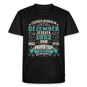 Legenden werden geboren im Dezember 1952 - T-shirt Premium bio Homme - noir - Devant - Nico (187cm)