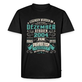 Legenden werden geboren im Dezember 2004 - T-shirt Premium bio Homme - noir - Devant - Nico (187cm)