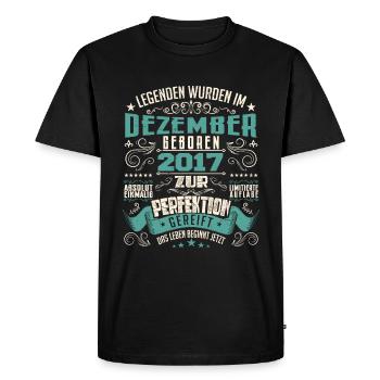 Legenden werden geboren im Dezember 2017 - T-shirt Premium bio Homme - noir - Devant - Nico (187cm)