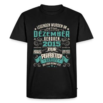 Legenden werden geboren im Dezember 2015 - T-shirt Premium bio Homme - noir - Devant - Nico (187cm)