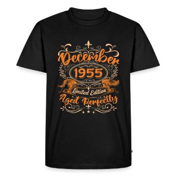 December 1955 | Limited Edition - T-shirt Premium bio Homme - noir - Devant - Nico (187cm)