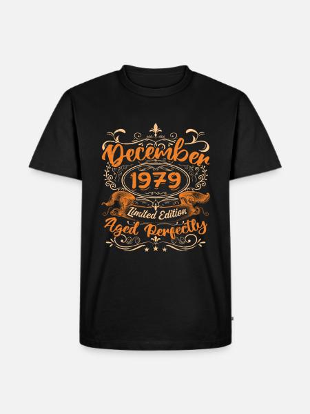 December 1979 | Limited Edition - Men's Premium Organic T-Shirt - black