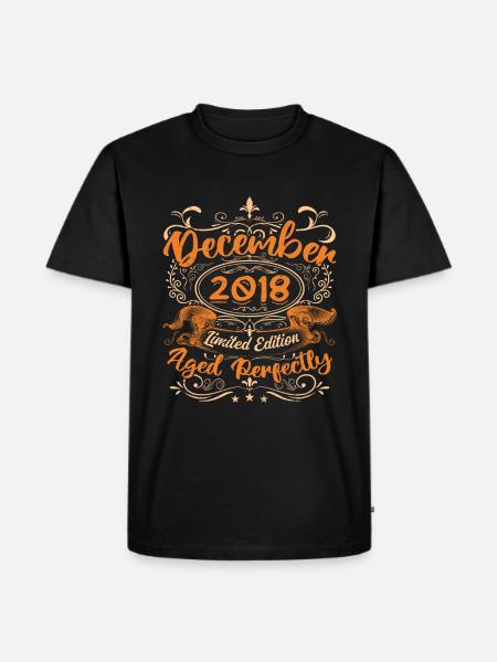 December 2018 | Limited Edition - Men's Premium Organic T-Shirt - black