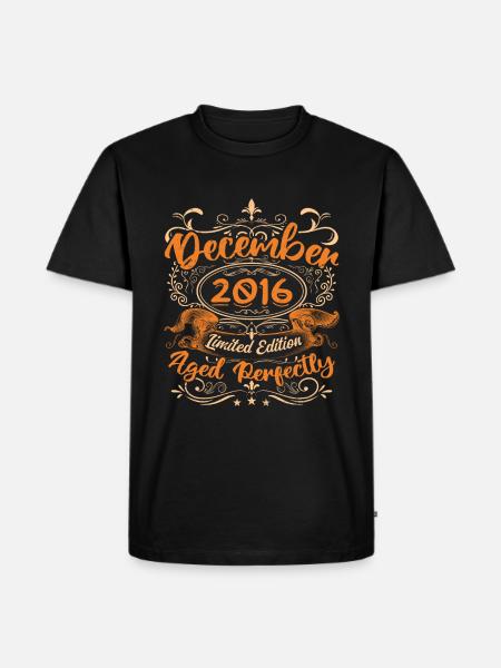 December 2016 | Limited Edition - Men's Premium Organic T-Shirt - black