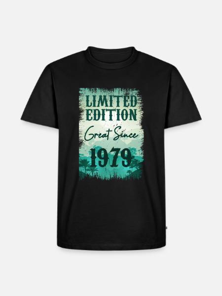 Einzigartig seit 1979 - Männer Premium Bio T-Shirt - Schwarz