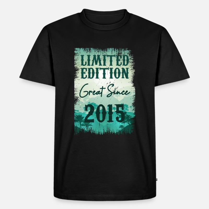 Einzigartig seit 2015 - Männer Premium Bio T-Shirt - Schwarz