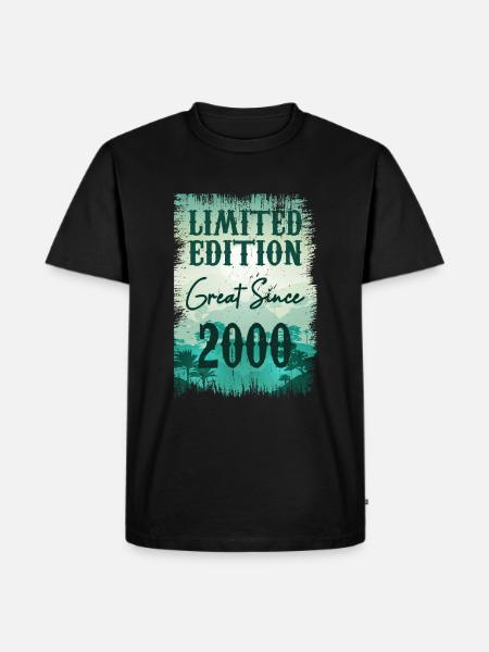 Einzigartig seit 2000 - Männer Premium Bio T-Shirt - Schwarz