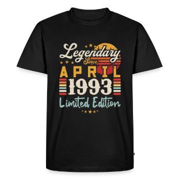 Legendary Since April 1993 | limited edition - T-shirt Premium bio Homme - noir - Devant - Nico (187cm)