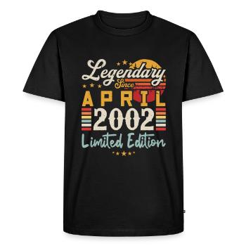 Legendary Since April 2002 | limited edition - T-shirt Premium bio Homme - noir - Devant - Nico (187cm)