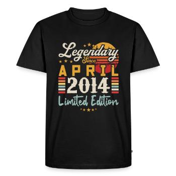 Legendary Since April 2014 | limited edition - T-shirt Premium bio Homme - noir - Devant - Nico (187cm)