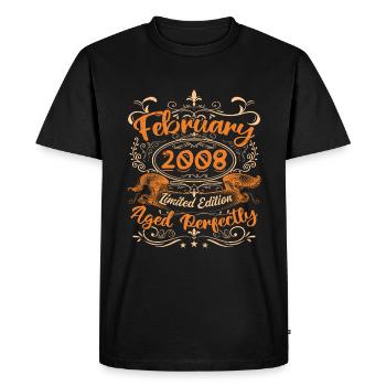 February 2008 | Aged Perfectly - T-shirt Premium bio Homme - noir - Devant - Nico (187cm)