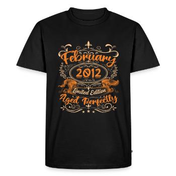 February 2012 | Aged Perfectly - T-shirt Premium bio Homme - noir - Devant - Nico (187cm)