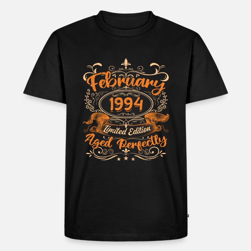 Februar 1994 | Perfekt gealtert - Männer Premium Bio T-Shirt - Schwarz