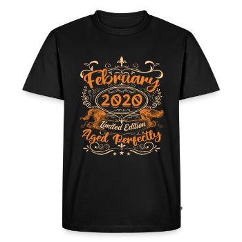 February 2020 | Aged Perfectly - T-shirt Premium bio Homme - noir - Devant - Nico (187cm)