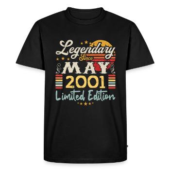 Legendary since May 2001 Limited Edition - T-shirt Premium bio Homme - noir - Devant - Nico (187cm)