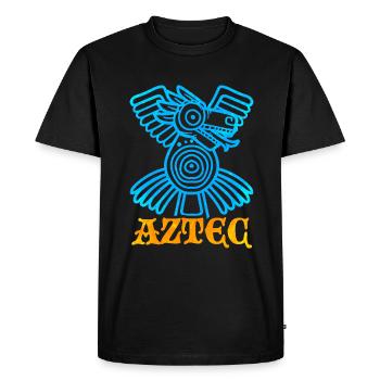 Dieu aztèque - T-shirt Premium bio Homme - noir - Devant - Nico (187cm)