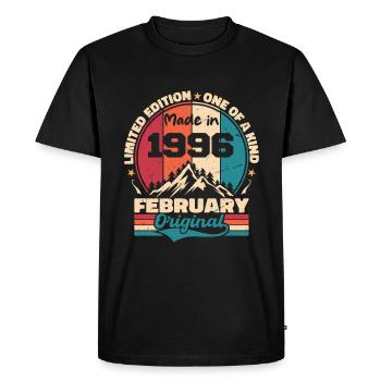 Légende vivante depuis février 1996 - T-shirt Premium bio Homme - noir - Devant - Nico (187cm)