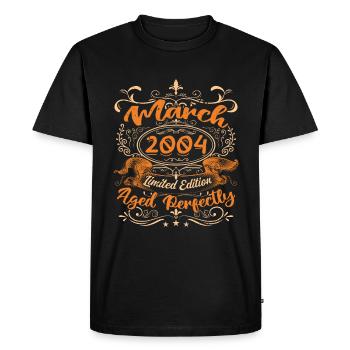 March 2004 | Aged Perfectly - T-shirt Premium bio Homme - noir - Devant - Nico (187cm)