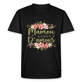 Mamou D'amour - T-shirt Premium bio Homme - noir - Devant - Nico (187cm)