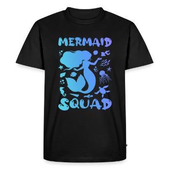Mermaid squad - T-shirt Premium bio Homme - noir - Devant - Nico (187cm)