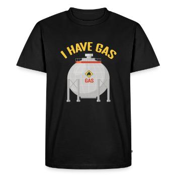 I Have Gas - Funny Gas Pump - T-shirt Premium bio Homme - noir - Devant - Nico (187cm)