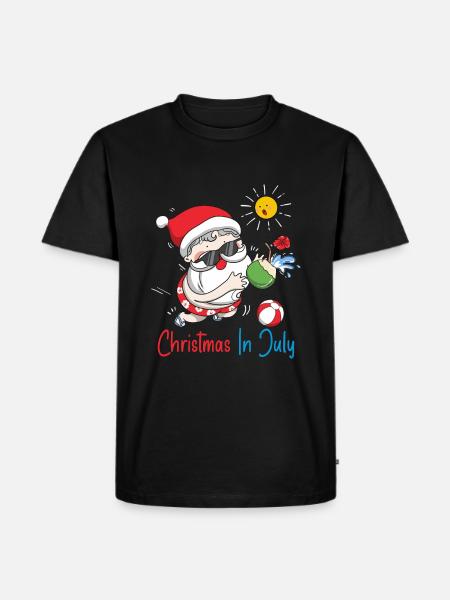 Xmas Christmas In July - Men's Premium Organic T-Shirt - black