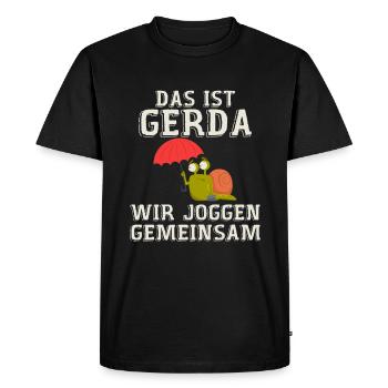Das Ist Gerda Wir Joggen Gemeinsam - T-shirt Premium bio Homme - noir - Devant - Nico (187cm)