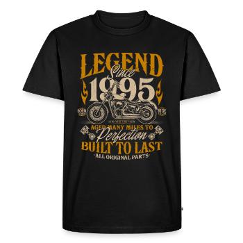Legend Since 1995 Cadeau d’anniversaire moto - T-shirt Premium bio Homme - noir - Devant - Nico (187cm)