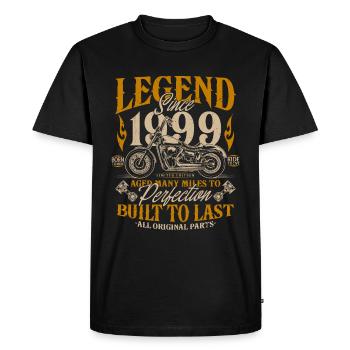 Legend Since 1999 Cadeau d’anniversaire moto - T-shirt Premium bio Homme - noir - Devant - Nico (187cm)