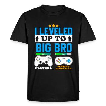 Première fois Big Brother Gamer Boy 2023 nouveau Frère - T-shirt Premium bio Homme - noir - Devant - Nico (187cm)
