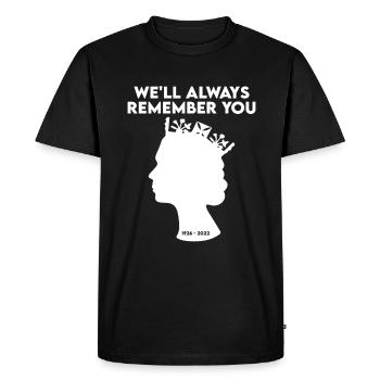 RIP Queen we will always remember you - Men's Premium Organic T-Shirt - black - Front - Nico (187cm)