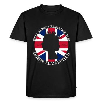 RIP Queen we will always remember you - Men's Premium Organic T-Shirt - black - Front - Nico (187cm)