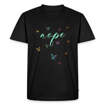 Nope - Dites simplement non! - T-shirt Premium bio Homme - noir - Devant - Nico (187cm)