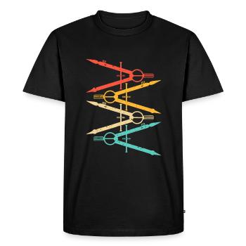 Architect Design Men Women Compass Architecture - Men's Premium Organic T-Shirt - black - Front - Nico (187cm)