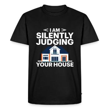 Architecte Art Immobilier Maison Architecture - T-shirt Premium bio Homme - noir - Devant - Nico (187cm)