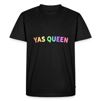 Feminist Girl Power YAS QUEEN Yas Kween LGBTQ - Men's Premium Organic T-Shirt - black - Front - Nico (187cm)