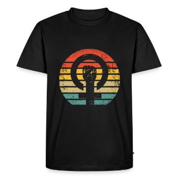 Feministische Frauenrechte - Gleichberechtigung der Geschlechter Feminismus - Männer Premium Bio T-Shirt - Schwarz - Vorne - Nico (187cm)