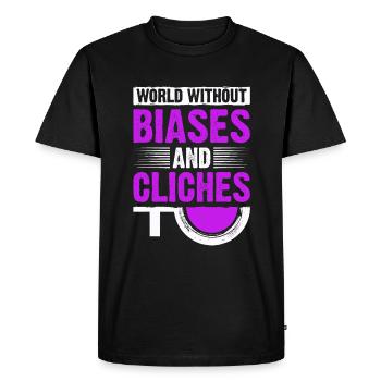 International Women's Day, Cliché, Patriarchy - Men's Premium Organic T-Shirt - black - Front - Nico (187cm)