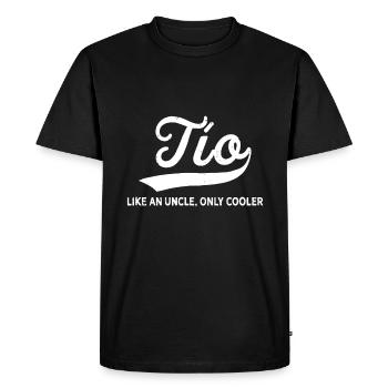 Mens Funny Tio Gift Like An Uncle Only Cooler - Men's Premium Organic T-Shirt - black - Front - Nico (187cm)