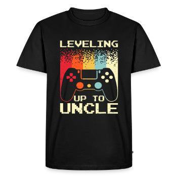 Best New Uncle For Men Boys Soon To Be Uncle - Men's Premium Organic T-Shirt - black - Front - Nico (187cm)