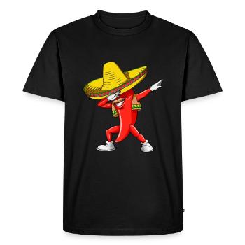 Dabbing Cinco De Mayo Chilli T idea Men Womens Kid - Men's Premium Organic T-Shirt - black - Front - Nico (187cm)