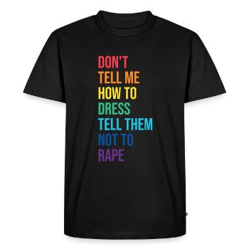 Ne me dites pas comment habiller Sexual Assault Awarenes - T-shirt Premium bio Homme - noir - Devant - Nico (187cm)