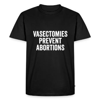 Les vasectomies empêchent l’avortement chez les femmes pro choix - T-shirt Premium bio Homme - noir - Devant - Nico (187cm)