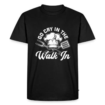 Chef Go Cry In The Walk In Funny Men Women Cook - Men's Premium Organic T-Shirt - black - Front - Nico (187cm)