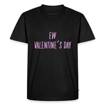 Drôle de cadeau anti-Saint-Valentin disant Saint-Valentin - T-shirt Premium bio Homme - noir - Devant - Nico (187cm)
