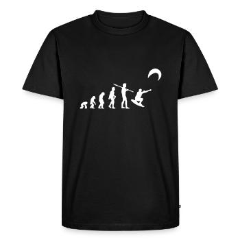 Kitersurfer Evolution Kiteboarding Kitesurfing - Men's Premium Organic T-Shirt - black - Front - Nico (187cm)